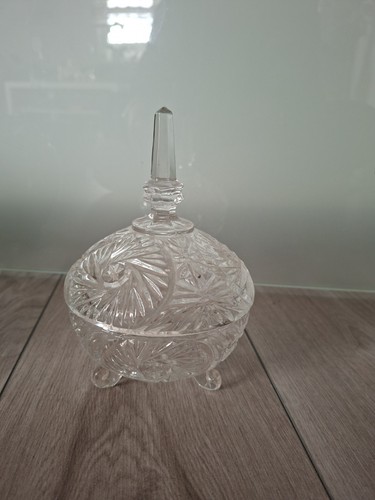 Kristallglas bonbonschale mit - kristallglas,