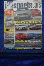 Auto Bild Sportscars 8/17 BMW M4 CS 911 GTS Audi RS5 MTM R8 VW Golf R Focus ST