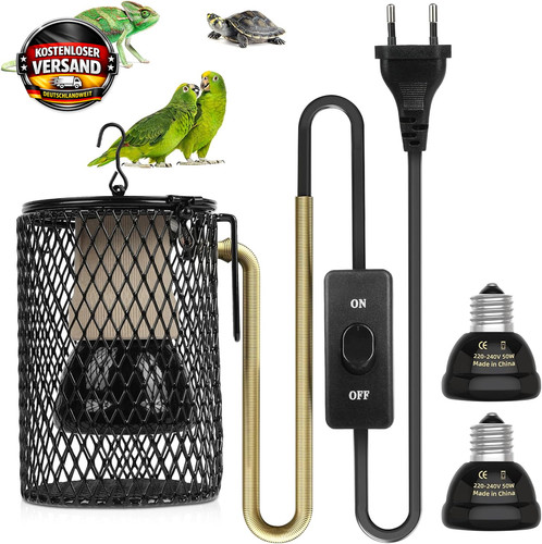 Reptilien wärmelampe set - reptilien,