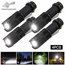 2-4x 10000LM Polizei LED Taschenlampe Taktische Militär Zoom Camping Flash licht