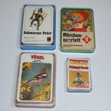 Vintage kartenspiele 4er set - 4er,