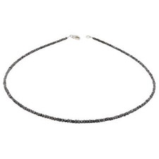 Diamond chain necklace black