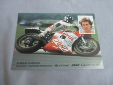 Autogrammkarte Andreas Hofmann Superbike Meisterschaft 1984 Kawasaki RX 1000