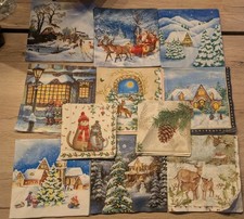 Servietten basteln Weihnachten