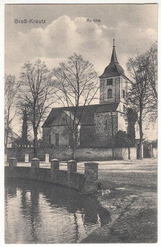 Groß kreutz havel kirche - ak,