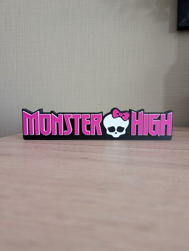 Monster high logo dolls - monster, 3d