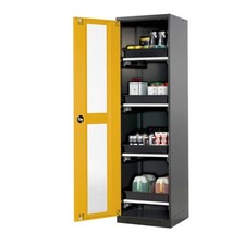 Chemikalienschrank / Giftschrank / Tablarauszüge / 1.950 x 545 x 520 mm (HxBxT)