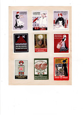 20 alte Reklamemarken aus Dänemark um 1900, u.a. Kartoffeln! (Reklame Werbung)