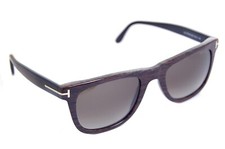 Tom Ford Leo TF336 05K 52mm Herren Groß Quadratische Sonnenbrille Brown Roviex V
