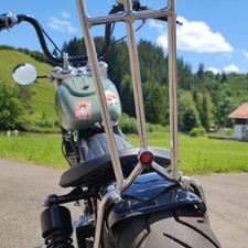 LED Rücklicht Motorradrücklicht Mini rot für Chopper Bobber +Schrumpfschlauchset