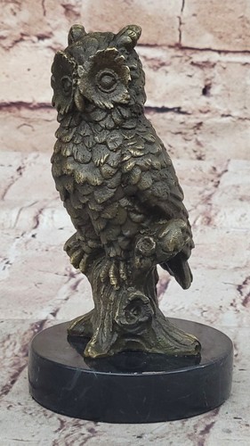 Milos bronze eulen skulptur - bronze,