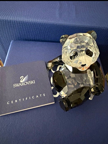 Swarovski kristall panda figur - panda,