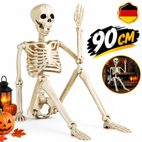 Skelett halloween lebensgroß - skelett,