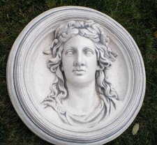 Fassadenstuck, Stuckbild, Wandbild "Römer" Ø 45 cm Steinguss, Relief Steinfigur