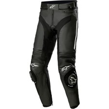 Alpinestars Herren Motorrad Hose Gr. 58 Missile v3 - Motorrad Lederhose schwarz
