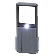 Carson Taschenlupe mit LED 5-fache Vergrößerung, Lupe mit Licht, Leuchtlupe