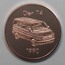 Medaille VW Volkswagen Nutzfahrzeuge T4 Transporter 1990, 21,2g, Ø 33mm (S4-24-3