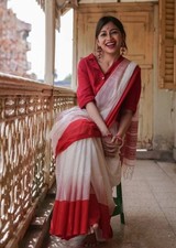 Indisch Hochzeit Saree Rot