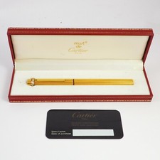 CARTIER Paris - Fountain Pen / Füller - vergoldet - Full Set Box & Zertifikat