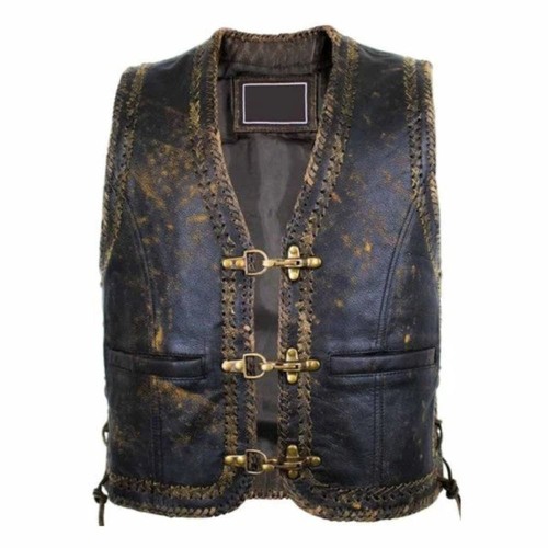 Herren lederweste vintage - lederweste,