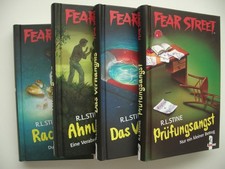 4x FEAR STREET Prüfungsangst, Das Verhängnis, Ahnungslos,  R.L.Stine, gebunden