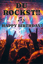 Geburtstagskarte Konzert