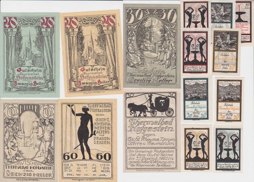 Banknoten bis 60 heller - 60,