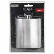 Flachmann 200ml Edelstahl Gebürstet kleine Schnapsflasche Flasche Buddel bottle