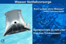 Wasser Notfallvorsorge 220 Liter mit Handpumpe