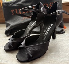 Tanzschuhe Damen 34,5 Rummos, Latein, Tango, Wildleder, neuwertig, schwarz