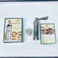 Vintage Marcato Keksmaschine Maschine 20 Scheiben Handpresse Plätzchenwerkzeug Made Italy