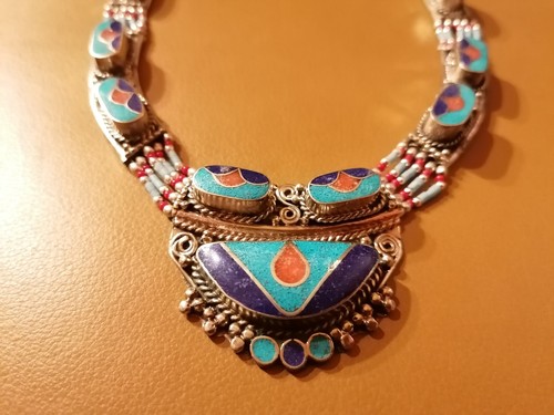 Tibet halskette edelstein - tibet,