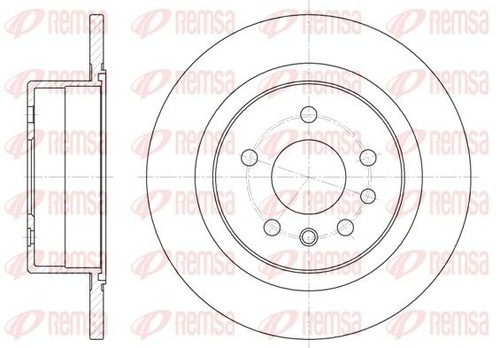 Remsa bremsscheibe 6488 - 2x,