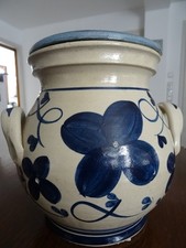 Steingut Bowle Gefäß oder Rumtopf handgetöpfert ,Salzglasur