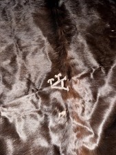 Kuhfell Echtfell Fell Teppich Läufer Braun Schwarz