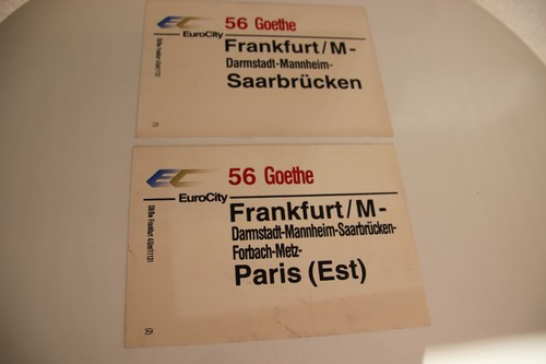 Zuglaufschilder u ec - 56,