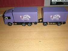 großer Mercedes Hängerzug  MILKA  mit Ladeklappen
