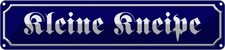 Blechschild 10x46 cm Kleine