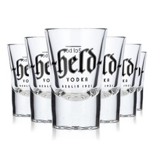 6x Held Vodka Glas Schnapsglas
