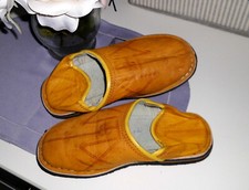 Orientalische Schuhe Babouchen aus Marokko / Leder-Damenschuhe Größe 36/37