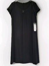 Vera Mont Kleid Festkleid Taft Gr. 44 Fließend Schwarz Neu 
