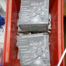 2x MULTIMEDIADOSE 3 Fach Einzeldose Kunststoffdose Weiß Kunststoffbox Noch Verp.