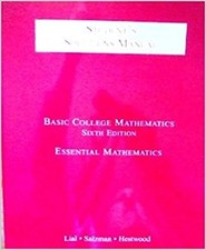 Students Solutions Manual Basic College Mathematics Diana Hestwood