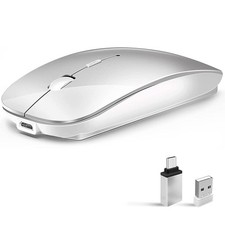 Maus USB Kabellos Mouse leise Funkmaus für PC MacBook Laptop Computer 1600DPI