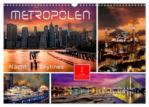 Metropolen nacht skylines - -,