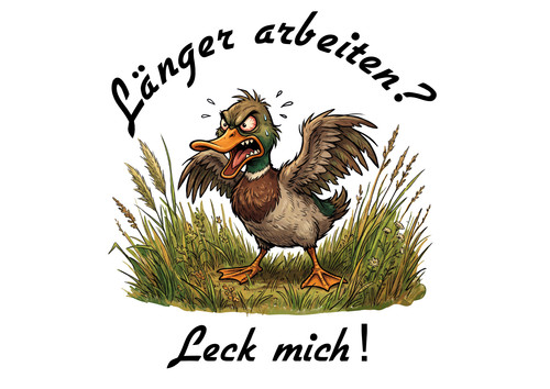 Ente wütend