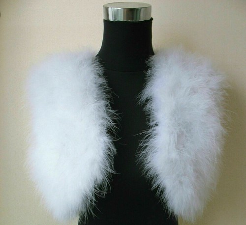 100 straußenfeder bolero - straußenfeder,