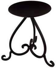 Kerzenleuchter Leuchter Kerzenständer *Landhaus*  Eisen braun antik  Höhe 18 cm