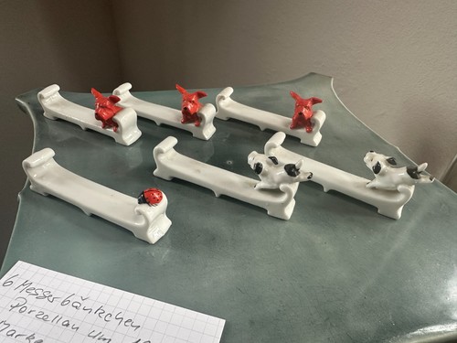 Sechs alte messer bänkchen - sechs,