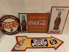 Vintage Pepsi Cola Werbeschilder Plakate - Retro Design - direkt aus USA